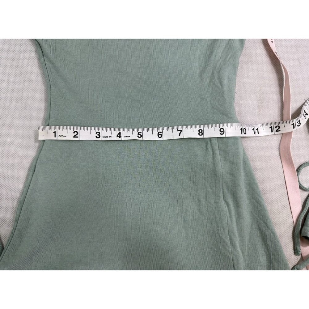 Oh Polly Amryn Long Sleeve A-Line Mini Dress Sage Size US 0 NWT - Picture 12 of 13